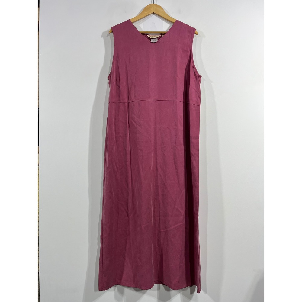 Norm Thompson 90s Vintage Resort Flowy Maxi Dress Boho Euro Summer Womens 1X